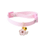 Collar Rosado Sakura Ajustable Para Gatos Y Cachorros