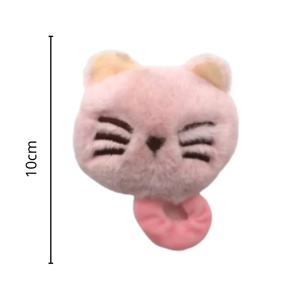 Juguete De Peluche Cara De Gato - Rosado