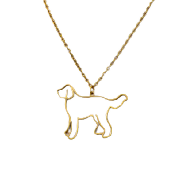 Collar De Acero Inoxidable De Golden Retriever