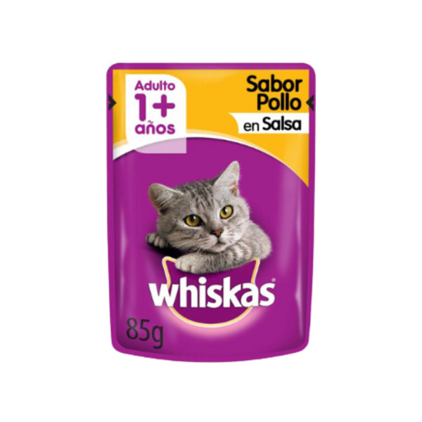 Alimento Húmedo Gato Sabor Pollo 85 g - Whiskas