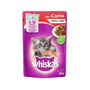 Alimento Húmedo Gatito Whiskas Salsa Carne 85 g