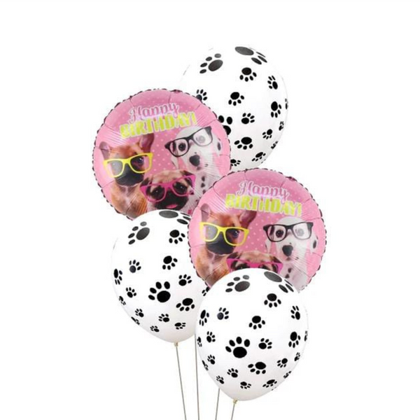 Pack De Globos De Cumpleaños - Rosado