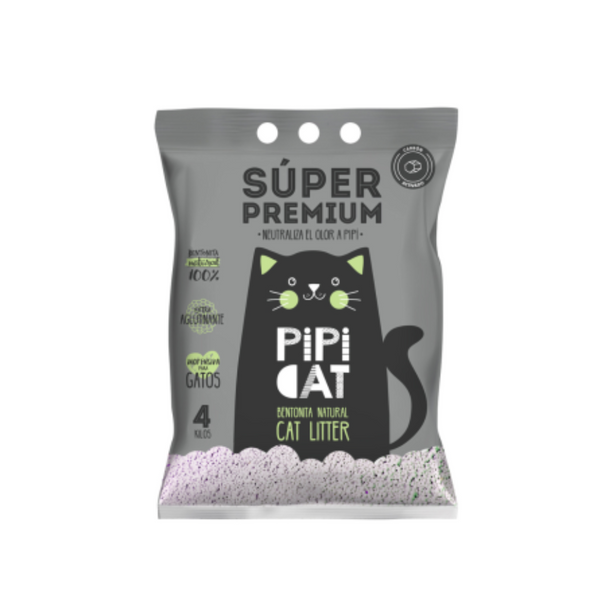 Pipicat Super Premium Con Carbón Aroma A Lavanda 4 KG