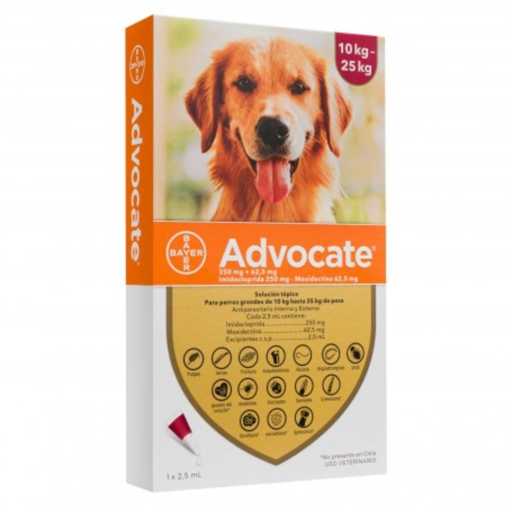 Antiparasitario Advocate Perros De 10 A 25 KG