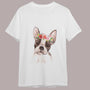 Polera Unicolor Con Estampado - Bulldog Frances