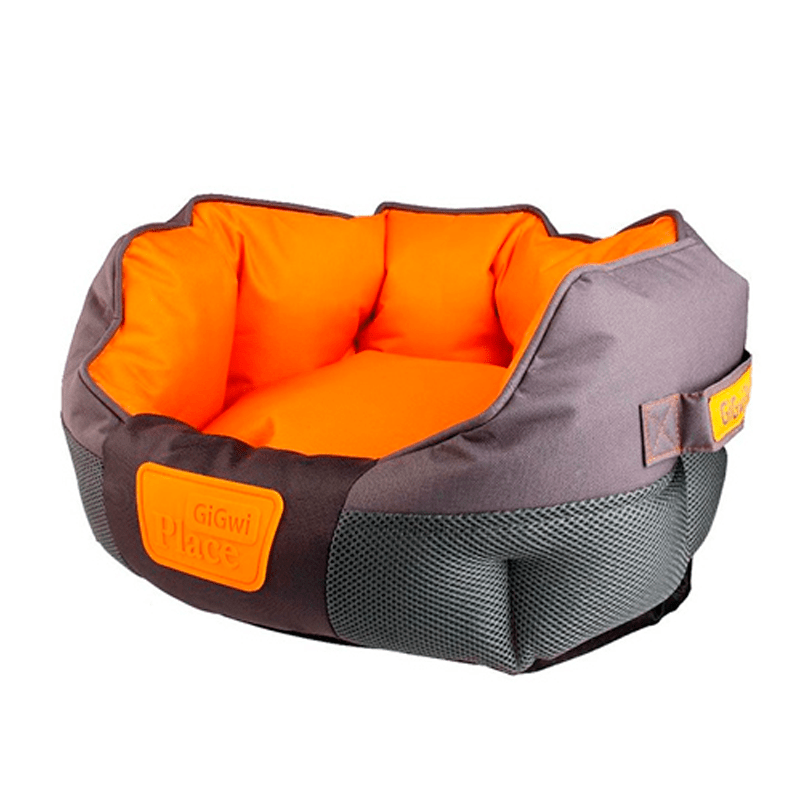 Cama Redonda Naranja/Gris Gigwi Talla M