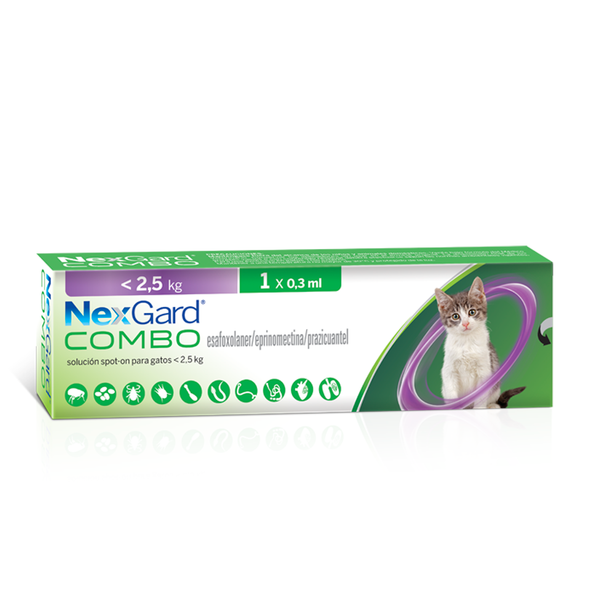 Nexgard Combo 0,8 a 2,5 kg