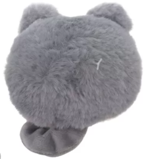 Juguete de peluche cara de gato - Gris