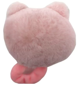 Juguete De Peluche Cara De Gato - Rosado