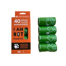 Bolsas Biodegradables I Am Not Plastic 40 Bolsas